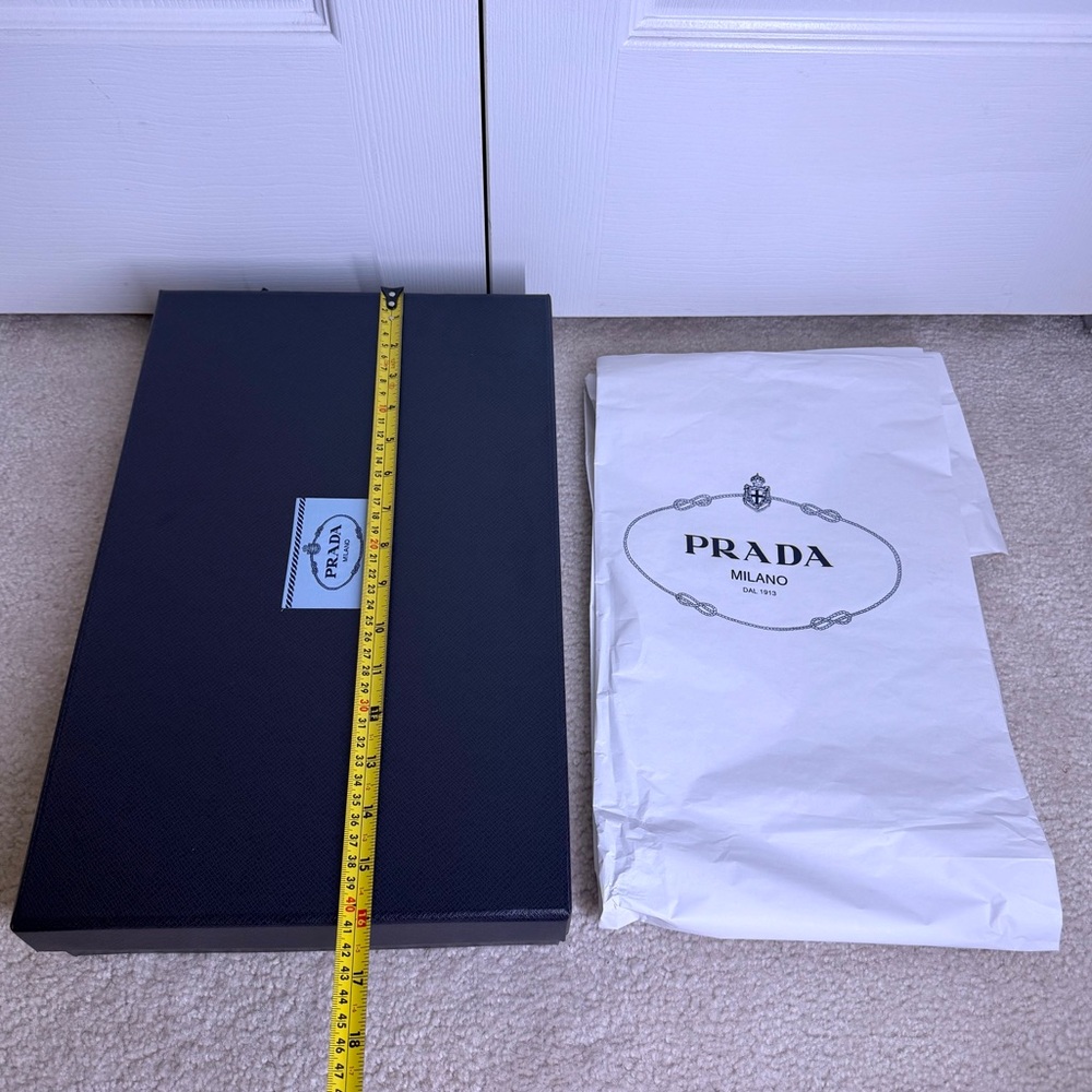 Prada Empty Box 16x10x3” and Prada Tissue Paper